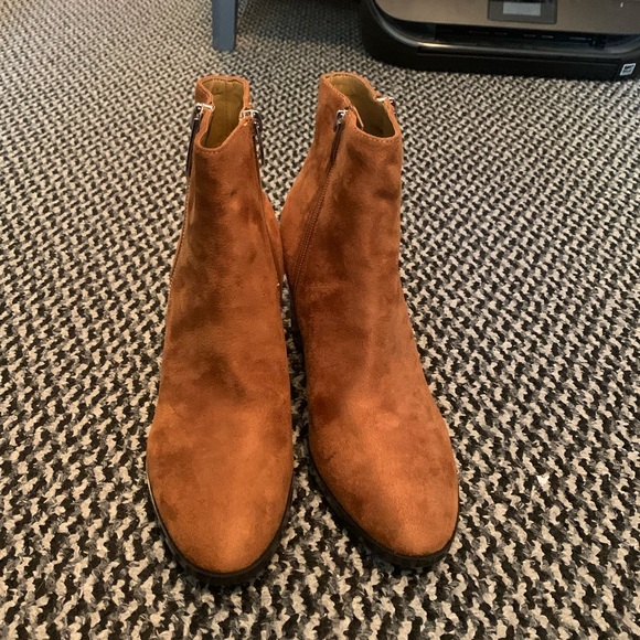 ❌SOLD Nine West Neva Brown boots with block heel - Picture 3 of 11